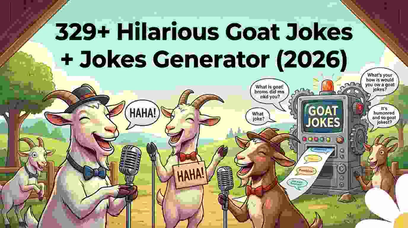 Hilarious Goat Jokes + Jokes Generator
