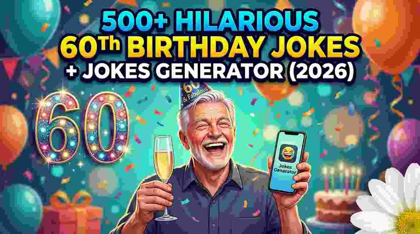 Hilarious 60Th Birthday Jokes + Jokes Generator