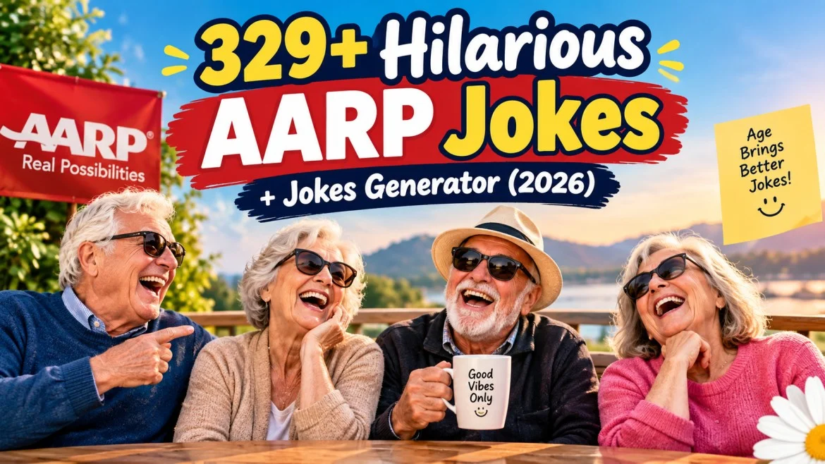 Hilarious AARP Jokes + Jokes Generator