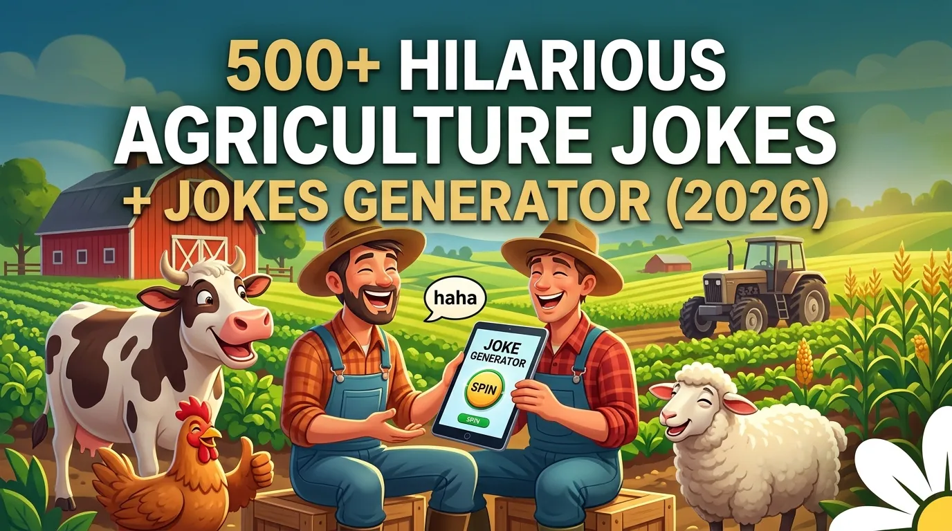 Hilarious Agriculture Jokes + Jokes Generator