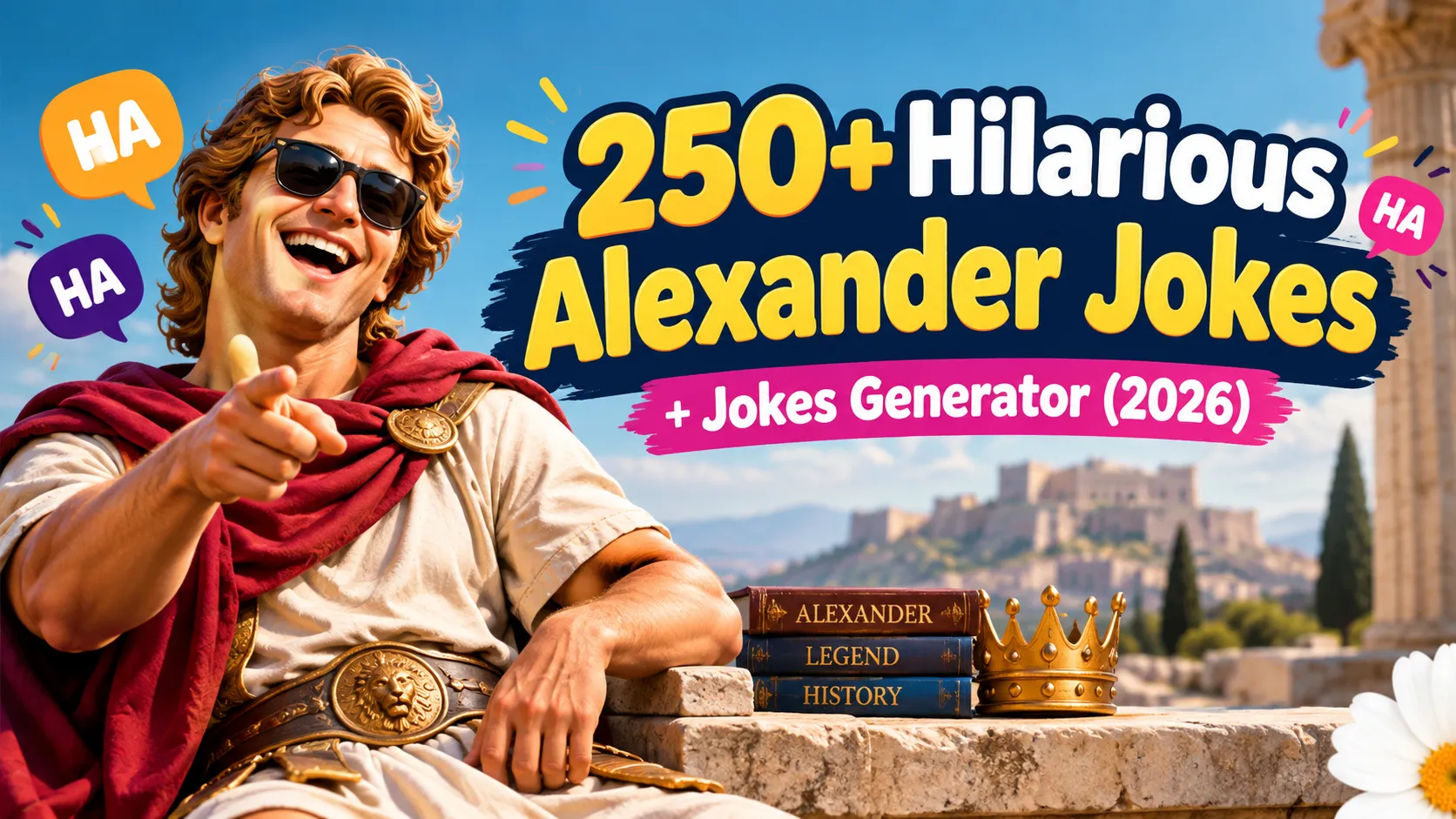 Hilarious Alexander Jokes + Jokes Generator