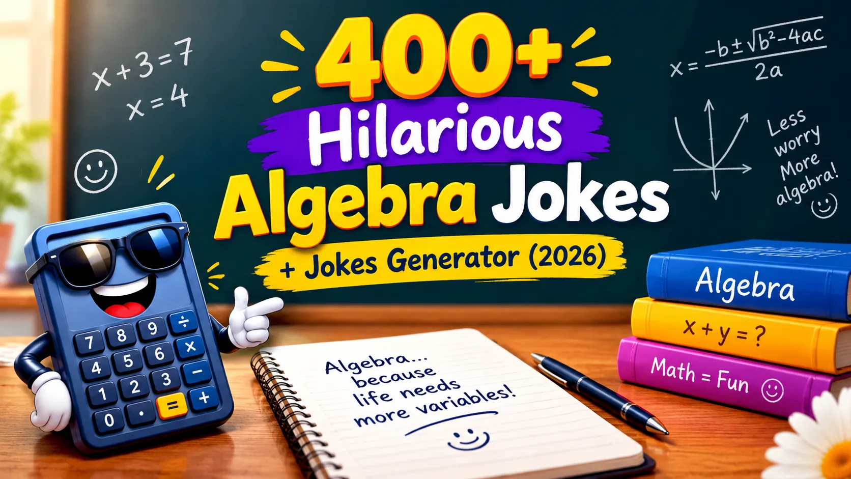 Hilarious Algebra Jokes + Jokes Generator