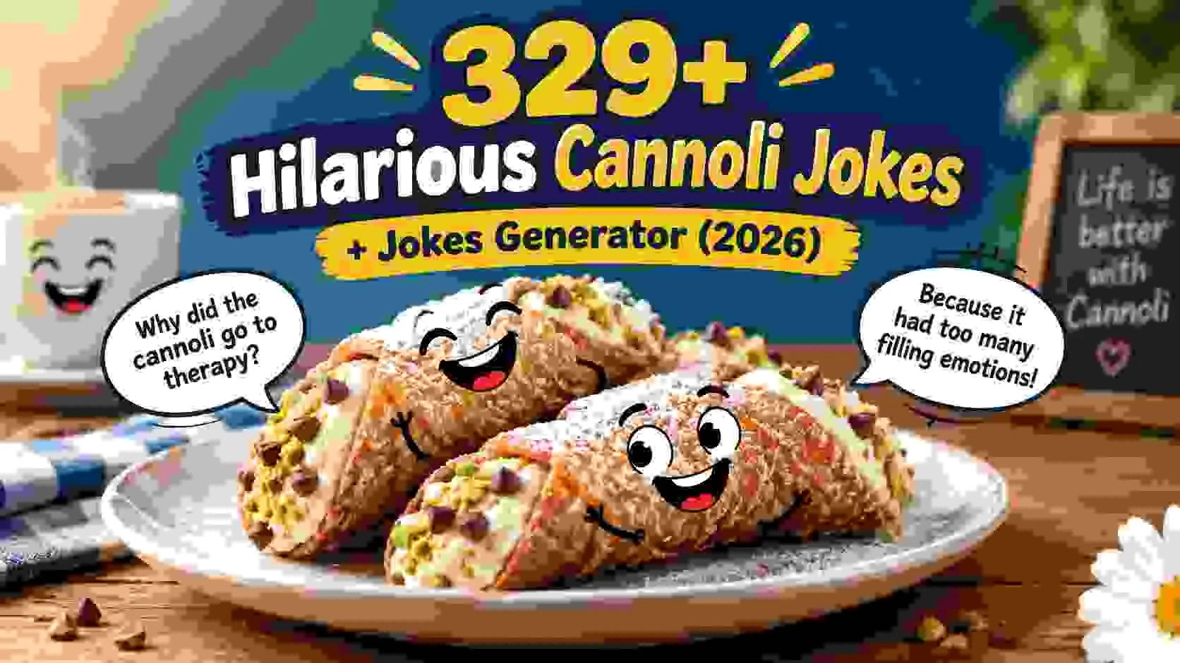 Hilarious Cannoli Jokes Jokes Generator