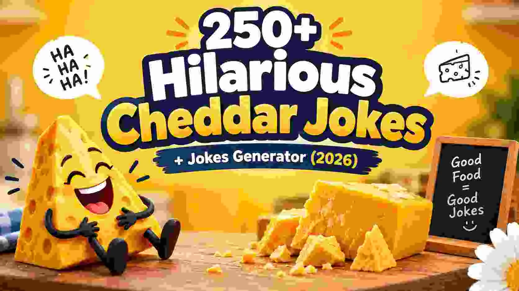 Hilarious Cheddar Jokes Jokes Generator