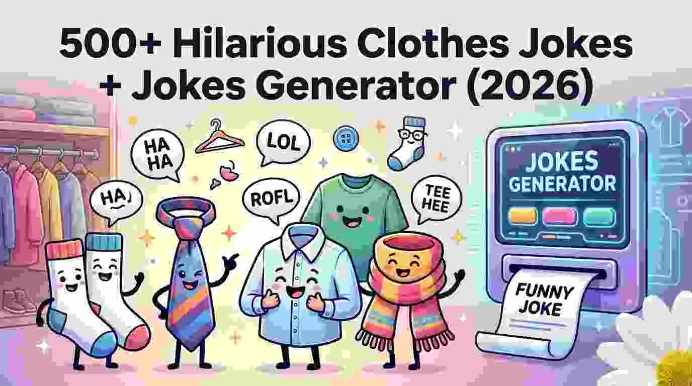Hilarious Clothes Jokes Jokes Generator