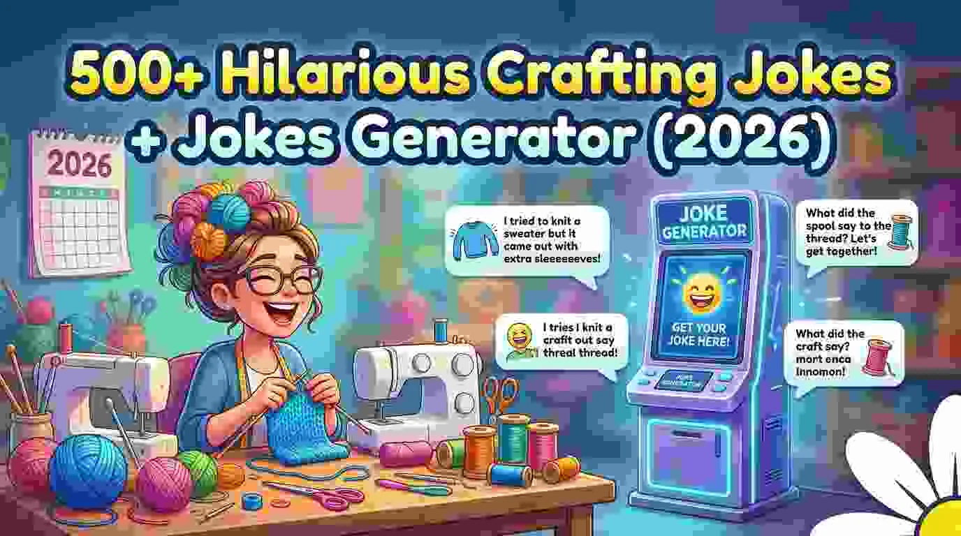 Hilarious Crafting Jokes Jokes Generator