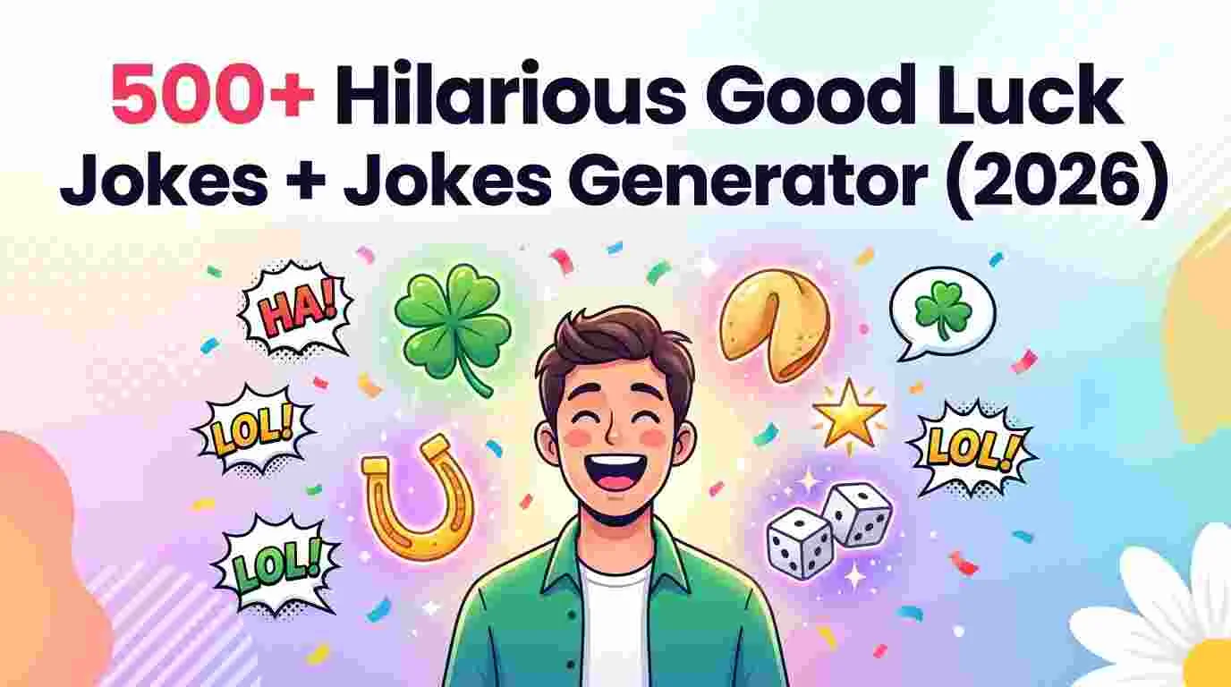 Hilarious Good Luck Jokes Jokes Generator