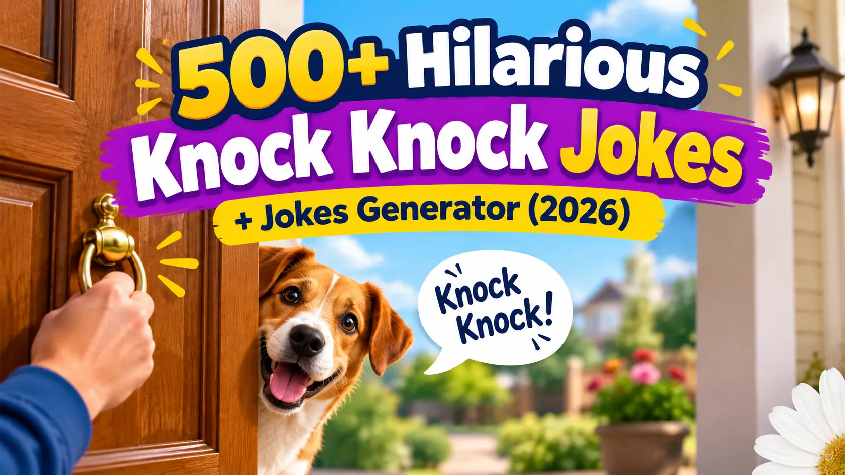Hilarious Knock Knock Jokes + Jokes Generator