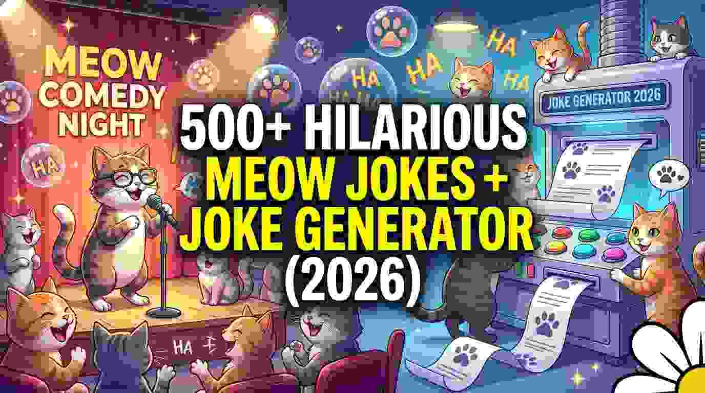 Hilarious Meow Jokes + Joke Generator
