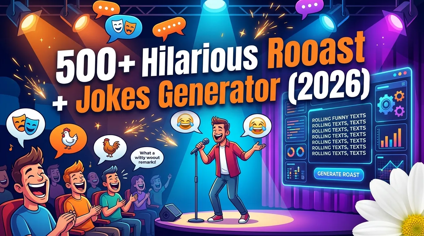 Hilarious Roast Jokes + Jokes Generator