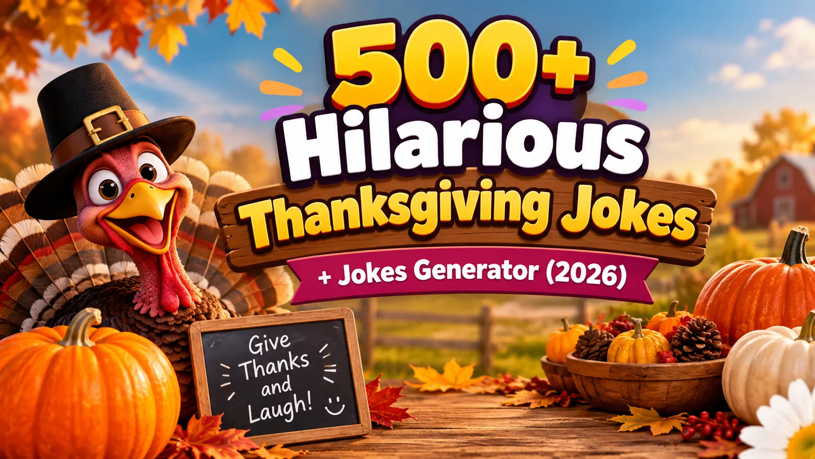 Hilarious Thanksgiving Jokes + Jokes Generator