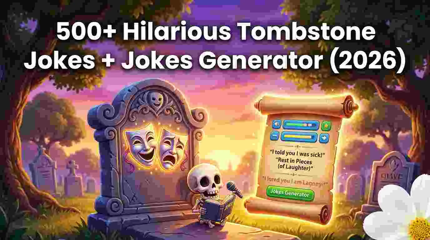 Hilarious Tombstone Jokes Jokes Generator
