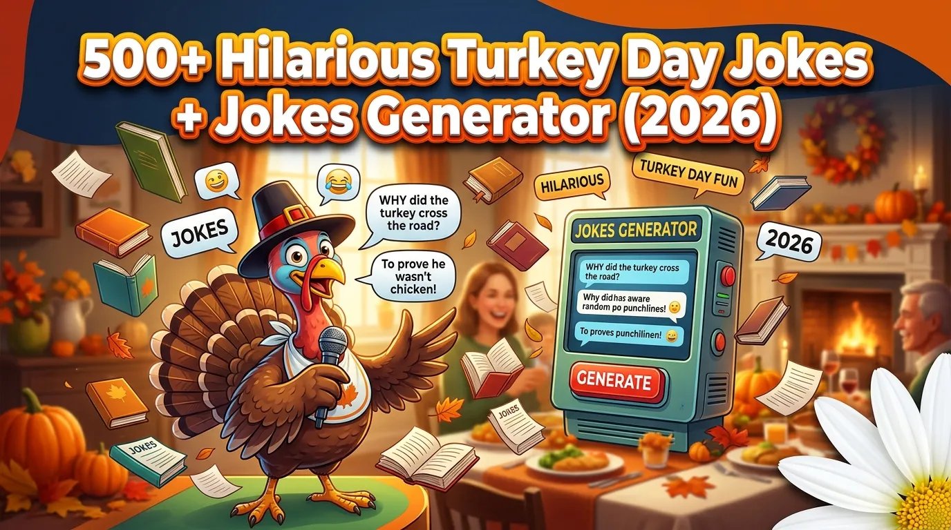 Hilarious Turkey Day Jokes + Jokes Generator