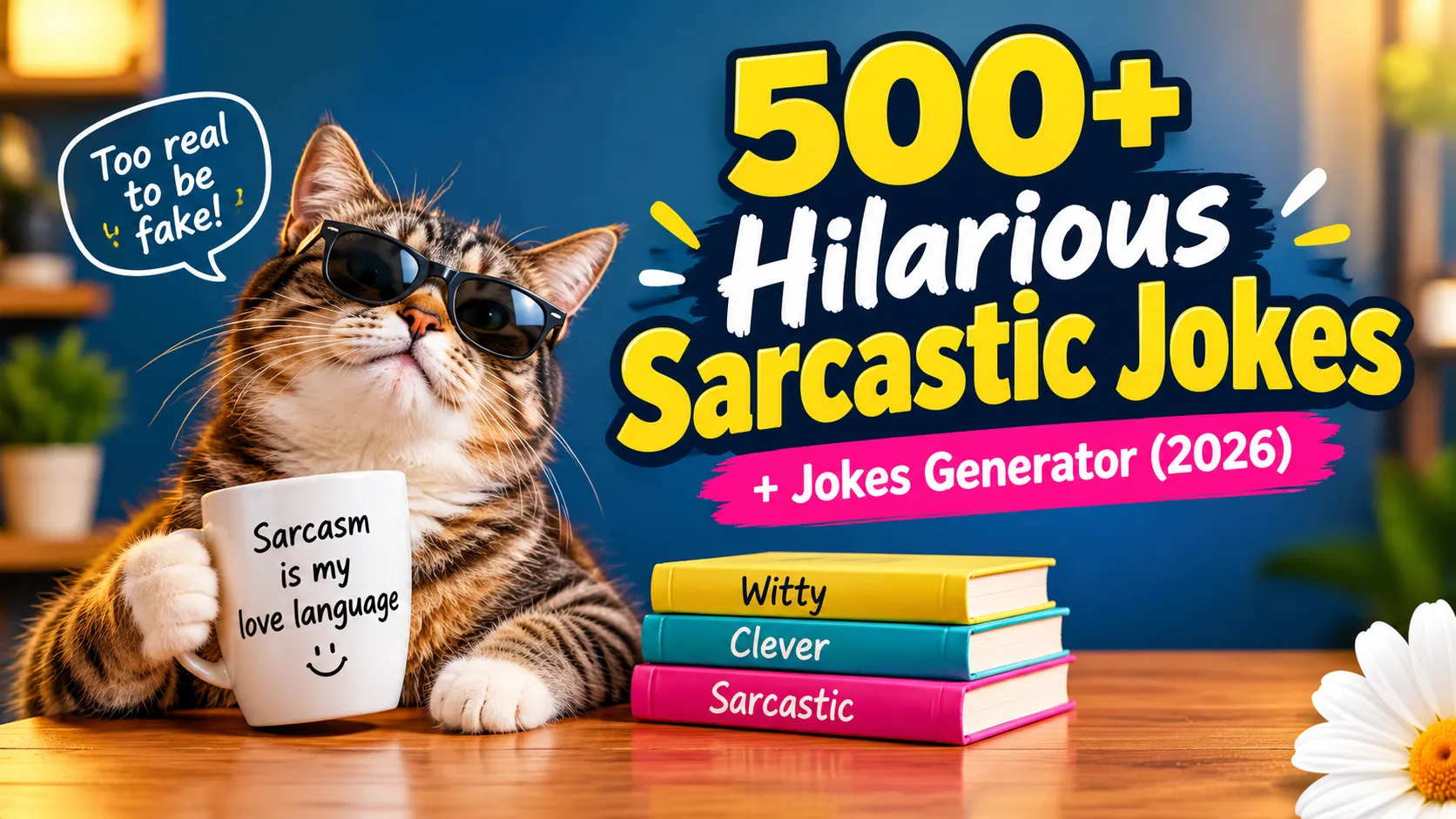 Hilarious Sarcastic Jokes + Jokes Generator