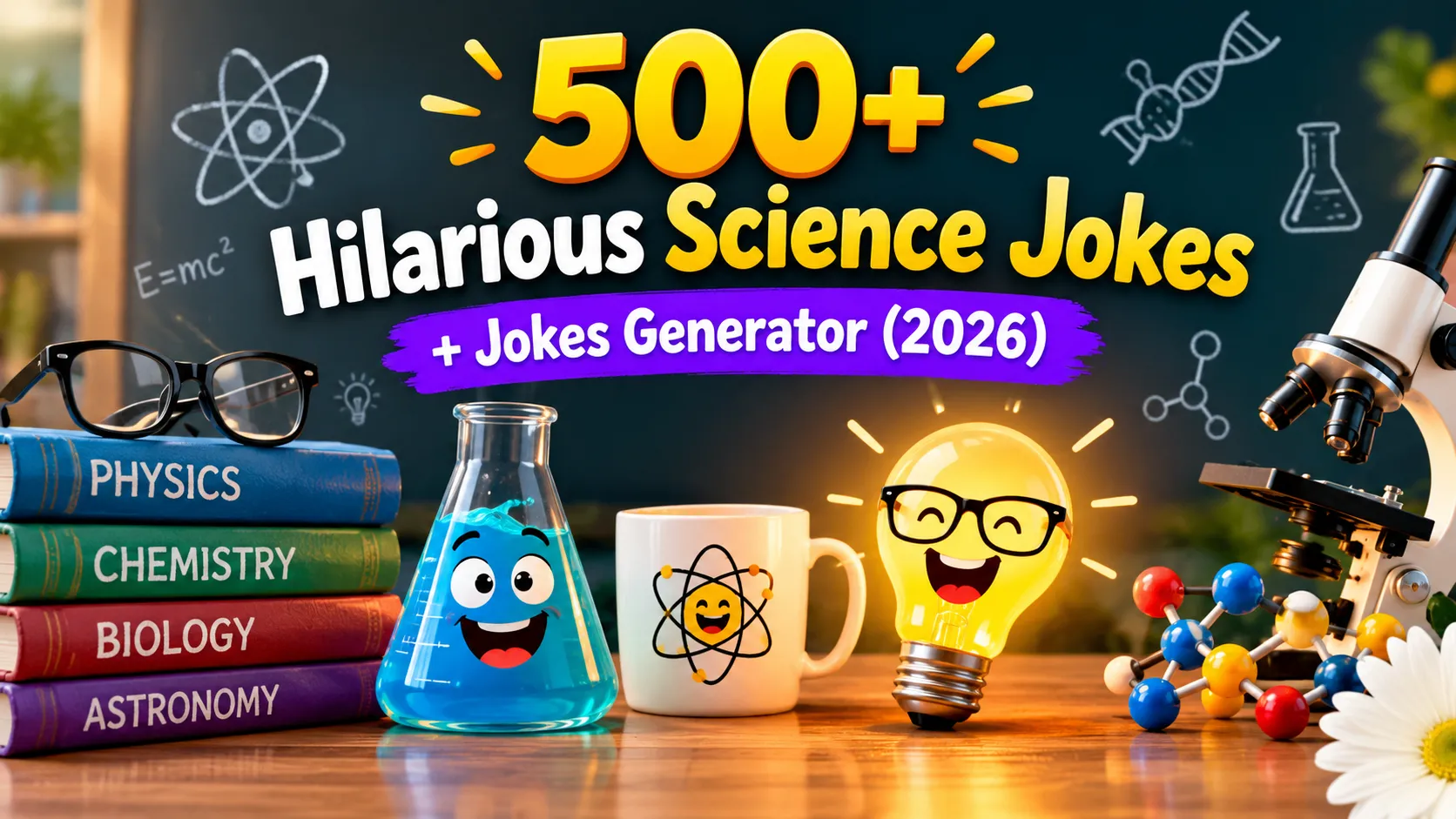 Hilarious Science Jokes + Jokes Generator