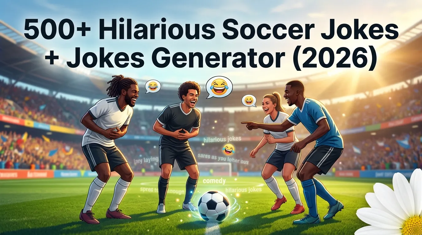 Hilarious Soccer Jokes + Jokes Generator