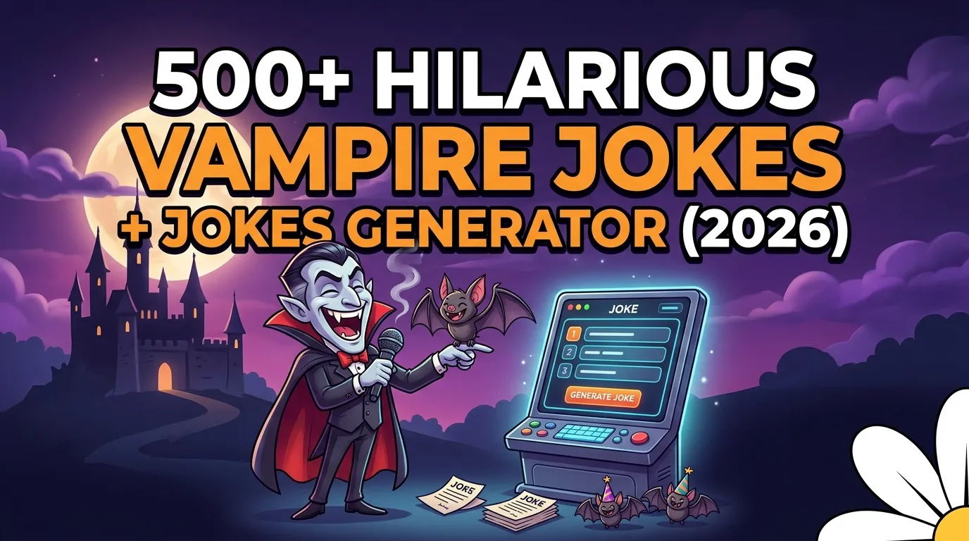 Hilarious Vampire Jokes + Jokes Generator