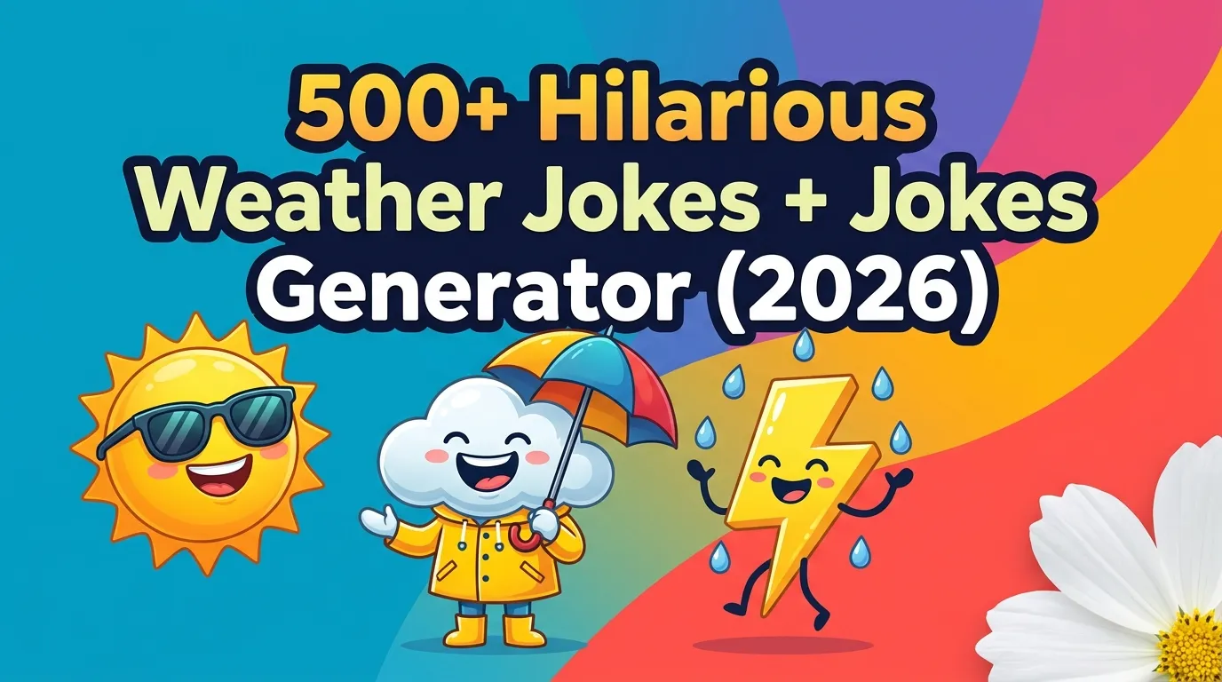 Hilarious Weather Jokes + Jokes Generator